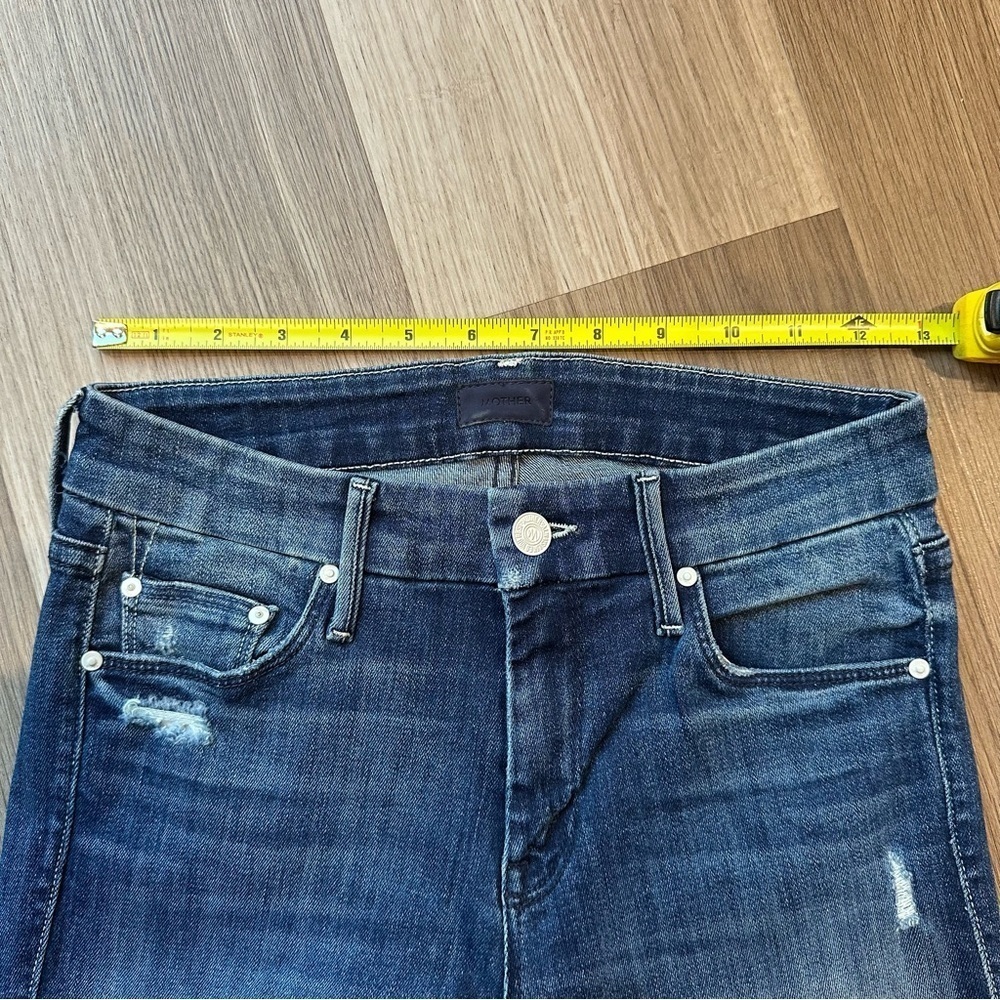 Mother denim The Looker high waisted jeans in Dark Graffiti size 24 women’s - Picture 6 of 8